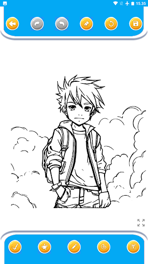 coloring anime boys Screenshot 0
