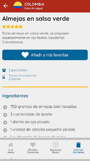 Recetario de cocina Screenshot 3