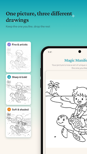 FlipPics: Coloring Page Maker Screenshot 1