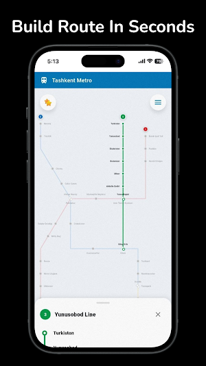 Offline Tashkent Metro Map Screenshot 3