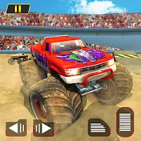 Monster Truck Shooting Race Game - Mega Ramp Stunt