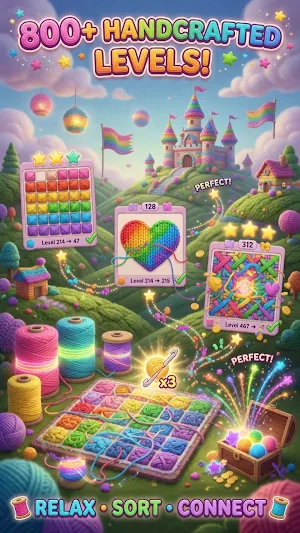Yarn Sort: Knit Color Puzzle Screenshot 1