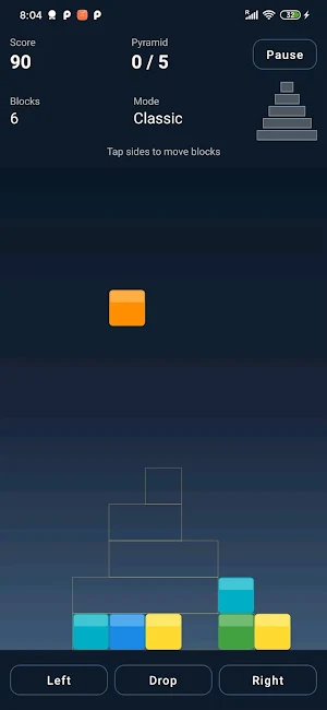 Pyramid Block Stack Screenshot 2