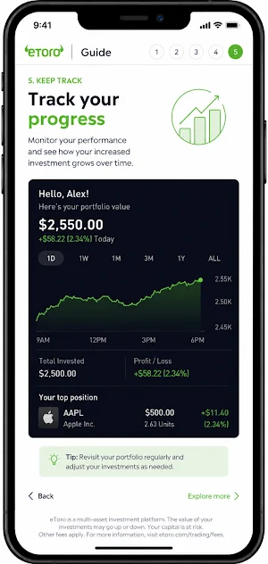 eToro Guide Trade Invest Screenshot 2