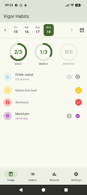 Vigor Habits Screenshot 0