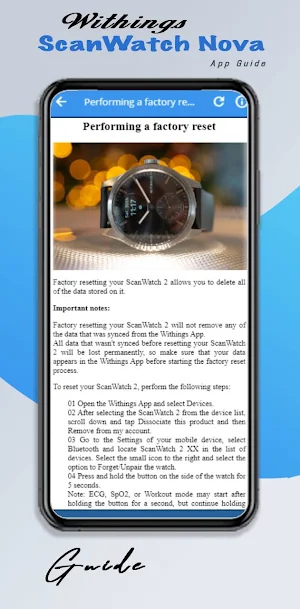 Withings ScanWatch Nova Guide Screenshot 1