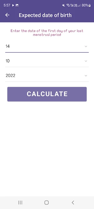 Pregnancy Week Calculator Screenshot 3