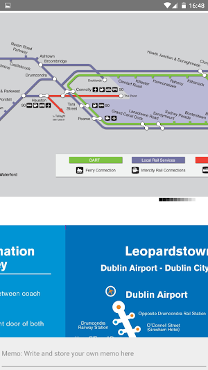 DUBLIN IRELAND BUS RAIL MAP Screenshot 2