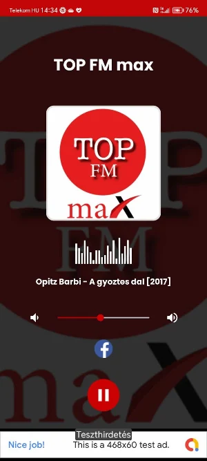 TOP FM max rádió Screenshot 1