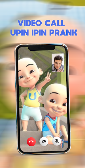 Video Call Upin Ipin Prank Screenshot 0