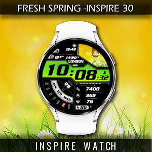 Spring Digital Watch Face IN30 Screenshot 0