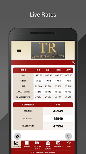 T R Jewellers And Bullions Screenshot 0