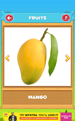 Learn Fruits and Vegetables Screenshot 1