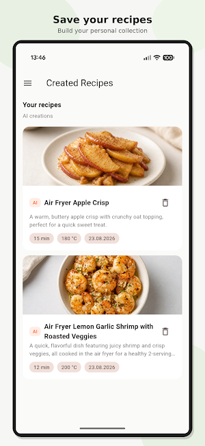 CrispAI – Airfryer Chef Screenshot 2