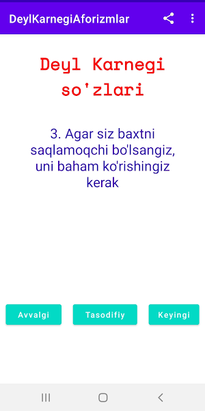 Deyl Karnegi Aforizmlari Screenshot 2