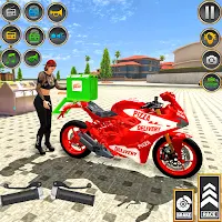 Pizza Home Delivery Bike Game