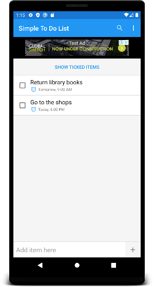 Simple To Do List, Reminder & Widget Screenshot 1