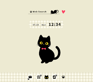 Black Cats Theme +HOME Screenshot 0