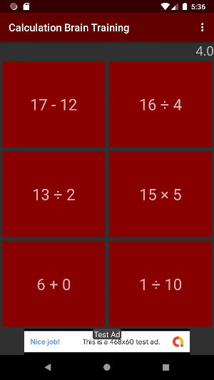 Calculation Brain Training Screenshot 3