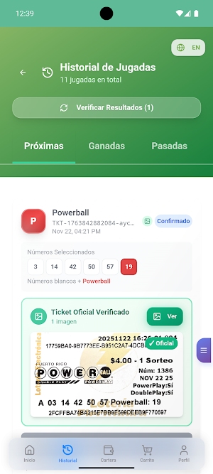 Lotería Móvil Screenshot 3