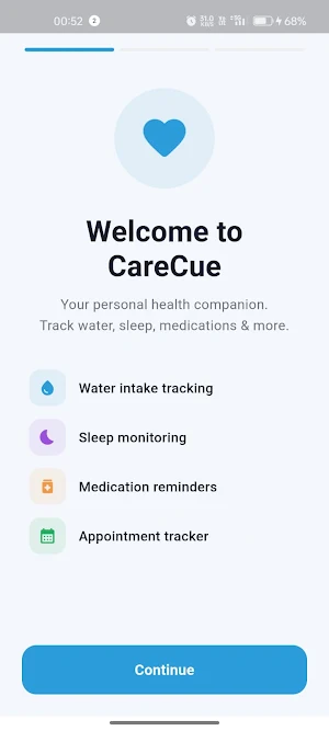 CareCue - Health, Care Tracker Screenshot 0