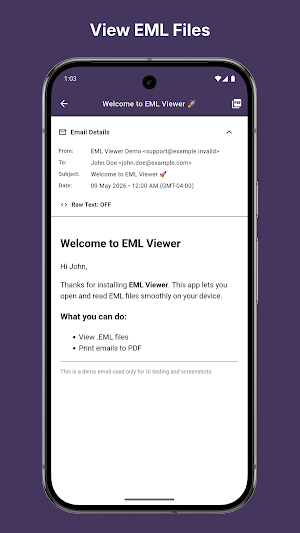 EML File Viewer Screenshot 2