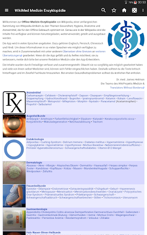 WikiMed - Wikipedia Medizin (Offline) Screenshot 0