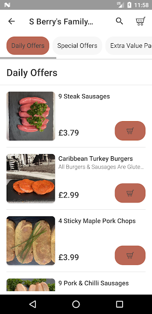 S Berry Family Butchers Screenshot 1