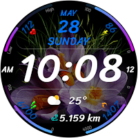 DIGI Flower URX113 Watch face