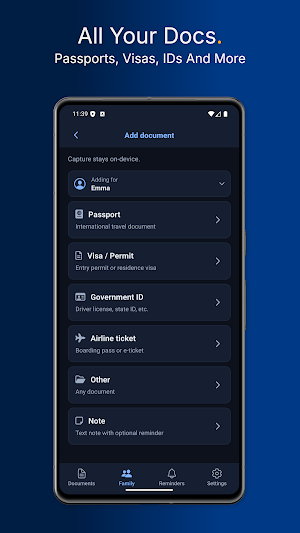 Travel Document Vault Screenshot 3