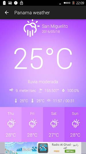 Panama Weather Screenshot 2