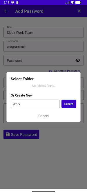 PWDSAFE - dPasswordManager Screenshot 2