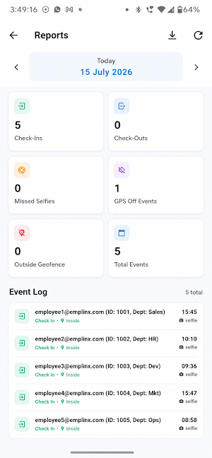 Emplinx HRMS Screenshot 1