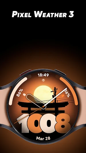 Pixel Weather 3 - Watch face Screenshot 0