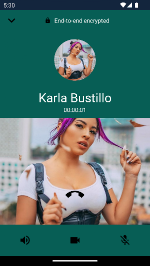 Llamada falsa Karla Bustillo Screenshot 3