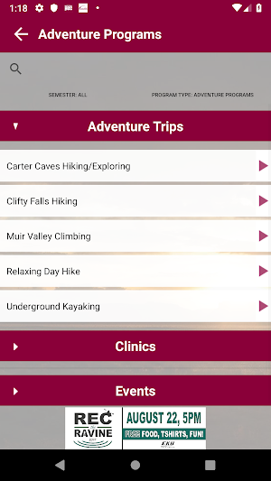 EKU Campus Rec Screenshot 3