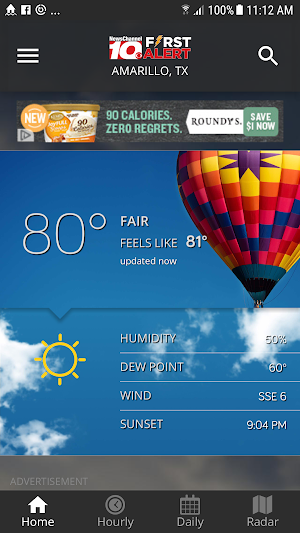 KFDA - NewsChannel 10 Weather Screenshot 0