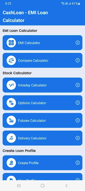 CashLoan - EMI Loan Calculator Screenshot 0
