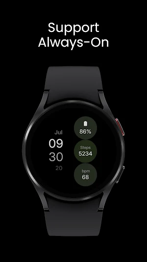Minimal Digital Watch Face Screenshot 3