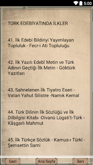 TYT AYT Edebiyatımızda İlkler Screenshot 1