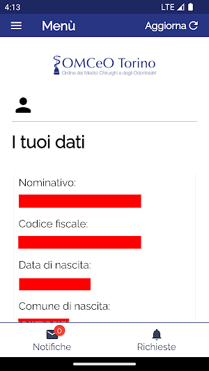 OMCeO Torino Screenshot 1