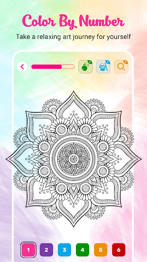 Mandala - Paint By Number Screenshot 2