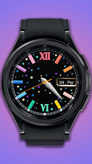 Rainbow Colour Watch Face Screenshot 1