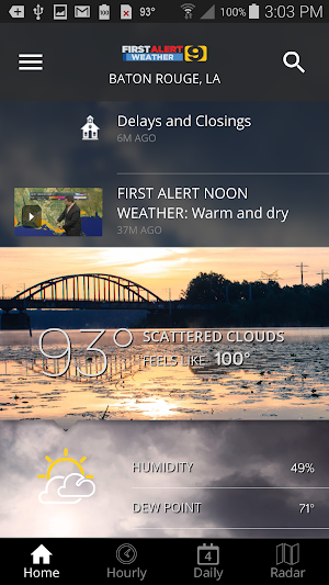 WAFB First Alert Weather Screenshot 0