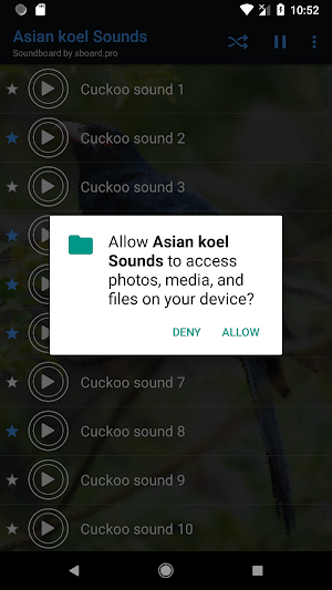 Asian koel Sounds ~ Sboard.pro Screenshot 1