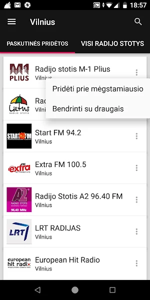 Vilnius Radio Stations - Lithuania Screenshot 1