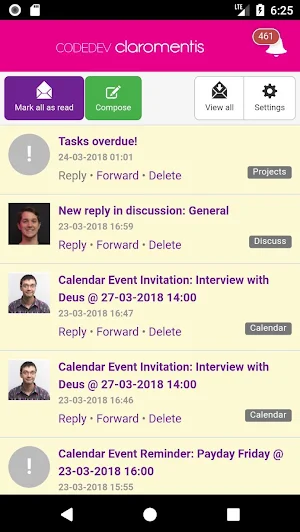 Codedev Claromentis Screenshot 3