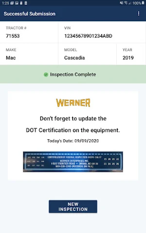 Werner Equipment Inspection Screenshot 2