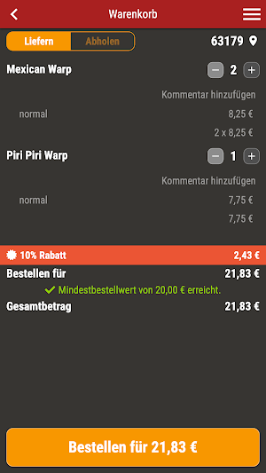 Offenbacher Fried Chicken Screenshot 1