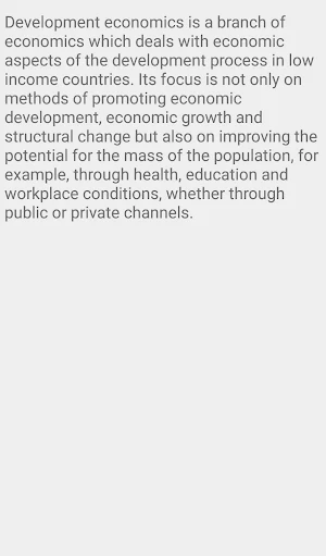 Theories of development economics Screenshot 1